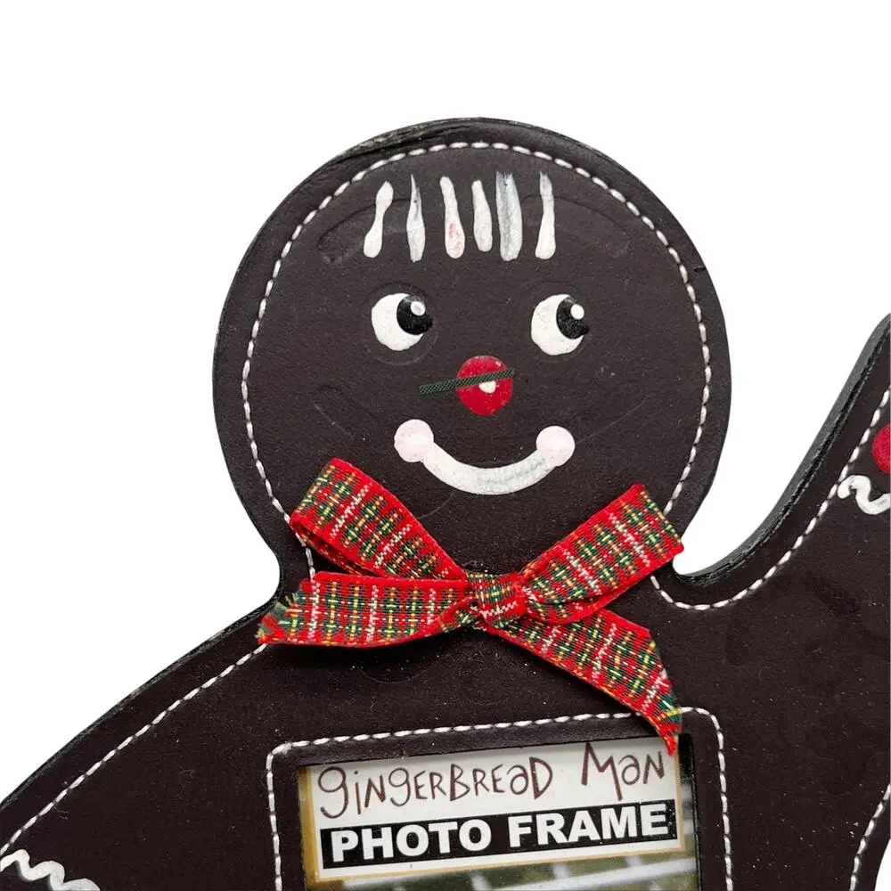 Decorated Gingerbread Man 3x3 Photo Picture Frame